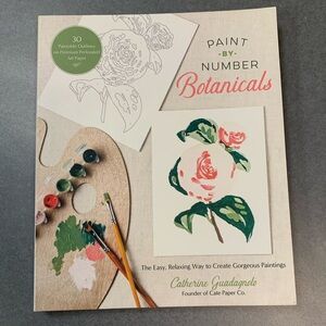 Paint-by-Number Botanicals Art Book